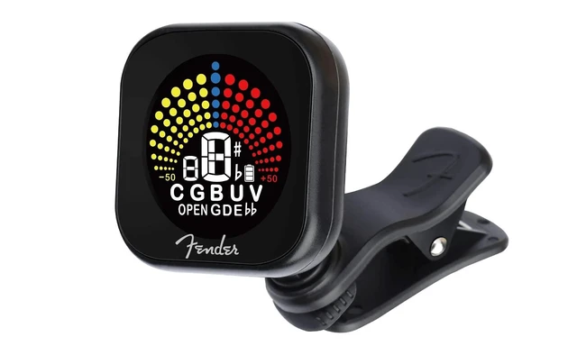 Alt view image 4 of 6 - Flash 2.0 Guitar Tuner Clip On, Rechargeable Guitar Tuner for 6 Strings, Battery and Micro USB Audio Charger Included, 4x3x2 Inches, 1 Count,Black