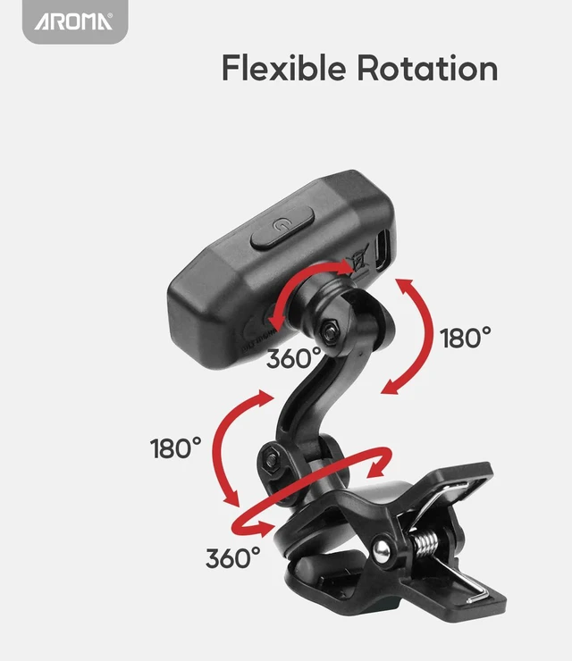 Alt view image 5 of 7 - Guitar Tuner Clip On Rechargeable Chromatic Tuner for Guitar Bass Ukulele Violin Mandolin with TFT Screen Easy to Read in Strong Light