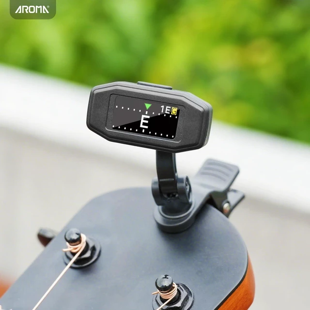 Alt view image 7 of 7 - Guitar Tuner Clip On Rechargeable Chromatic Tuner for Guitar Bass Ukulele Violin Mandolin with TFT Screen Easy to Read in Strong Light