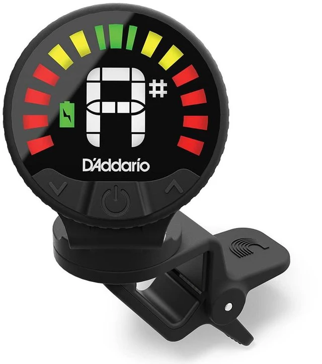 Main image of Nexxus 360 Rechargeable Clip-On Guitar Tuner | Rechargeable clip-on tuner with a 360-degree rotating head and 24 hours of tuning per charge for acoustic & electric guitar.