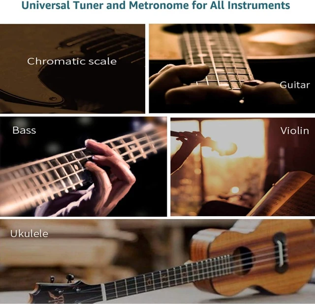 Alt view image 5 of 7 - Rechargeable 3 In 1 Digital Metronome Tuner Tone Generator | For Guitar, Bass, Violin, Ukulele, Chromatic, For Clarinet, Trumpet, Flute, Tuners for All Instruments