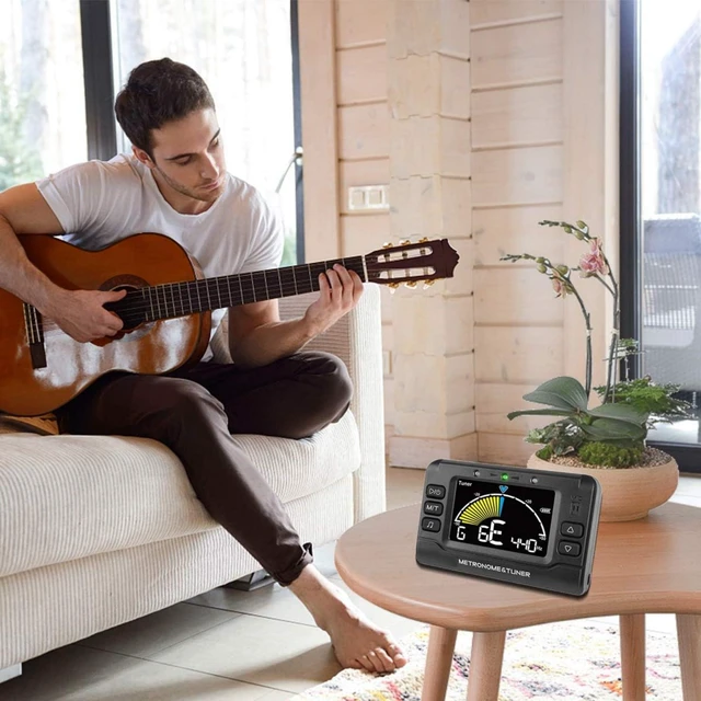 Alt view image 7 of 7 - Rechargeable 3 In 1 Digital Metronome Tuner Tone Generator | For Guitar, Bass, Violin, Ukulele, Chromatic, For Clarinet, Trumpet, Flute, Tuners for All Instruments