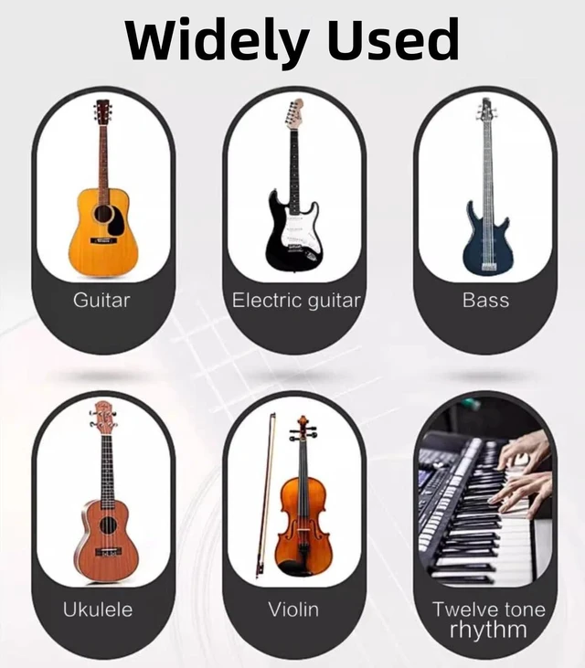 Alt view image 5 of 7 - Aroma 3-in-1 Digital Metronome Tuner for Guitar, Bass, Violin, Piano | For All Instruments - Ukulele, Trumpet, Flute, Clarinet - Accurate Chromatic Tuner, Tone Generator, Easy to Use, Pocket Size