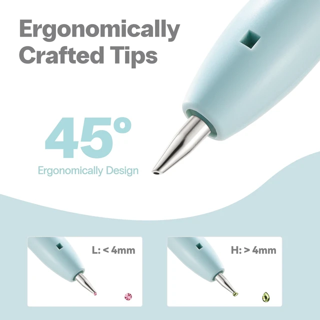 Alt view image 5 of 7 - Electric Diamond Painting Pen - Cordless Diamond Art Pen Low-Noise Wax-Free, Rechargeable 2-Speed with LED Light & Removable Magnifier, Portable Diamond Art Accessories for Crafts Lovers