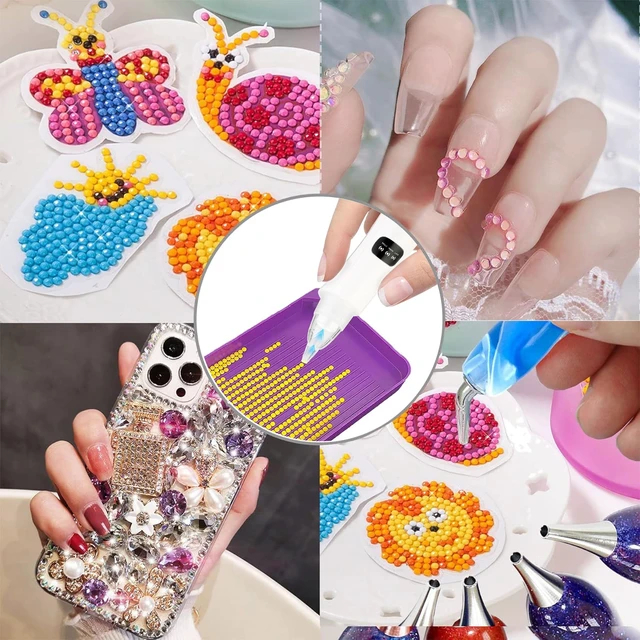 Alt view image 7 of 7 - Electric Diamond Painting Pens with Vacuum Pump - 3 Adjustable Suction Mode & Rechargeable - 4pcs Diamond Art Locator Accessories & 2 Replacement Tips - Faster DIY Art Pickup Tool Kit