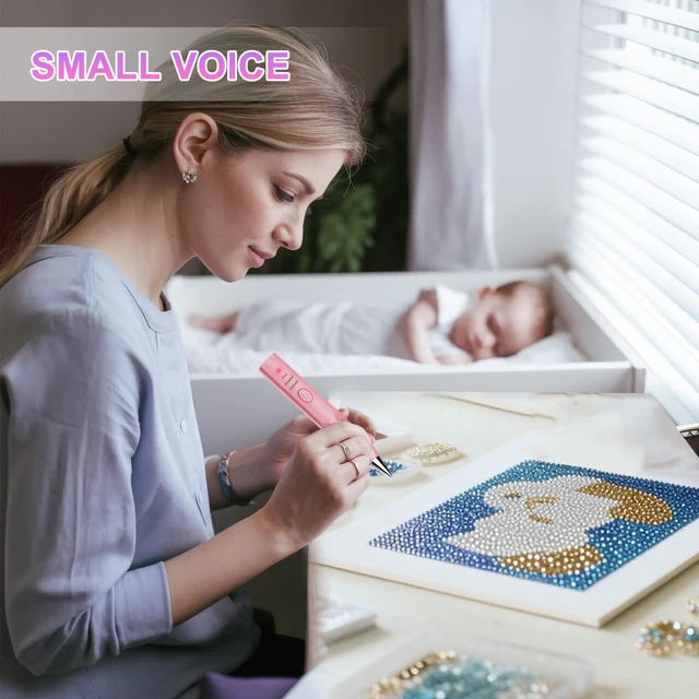 Alt view image 7 of 7 - Electric Diamond Painting Pen, 3 Adjustable Suction Modes & Fast Charging, Wireless Vacuum Pen for Diamond Art Kits, Ergonomic Tool to Reduce Hand Fatigue, Perfect for Beginners and Adults