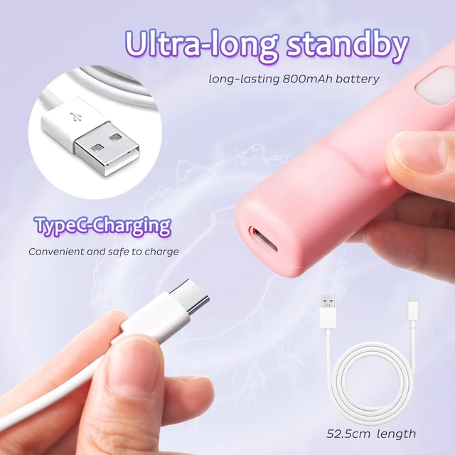 Alt view image 6 of 7 - Electric Diamond Painting Pen, Diamond Art Pen No Wax Needed, Mosaic Art Pen, DIY Accessories and Tools, One-Button Switch, 800mAh Rechargeable Battery with USB C Cable