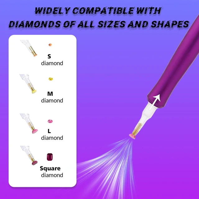 Alt view image 3 of 6 - Electric Diamond Art Pen, Vacuum Diamond Art Pen Has Three Gears to Adjust According to Your Needs. You Can Hardly Hear Any Sound During Use, Allowing You to Immerse Yourself in Painting.