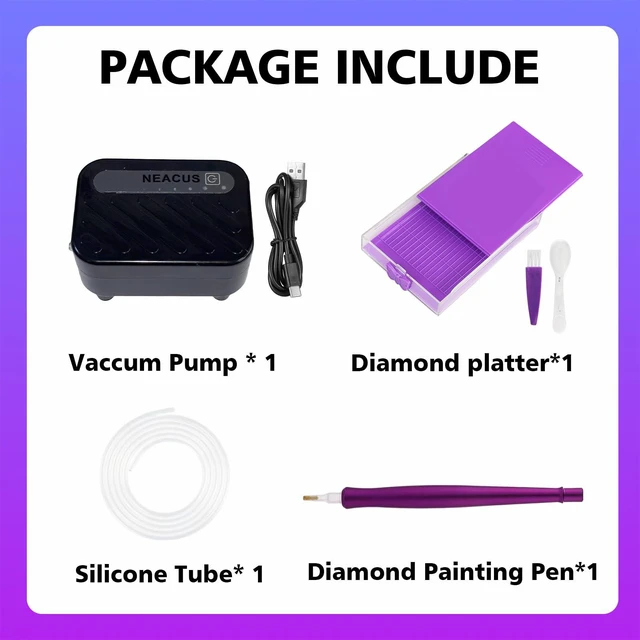 Alt view image 6 of 6 - Electric Diamond Art Pen, Vacuum Diamond Art Pen Has Three Gears to Adjust According to Your Needs. You Can Hardly Hear Any Sound During Use, Allowing You to Immerse Yourself in Painting.