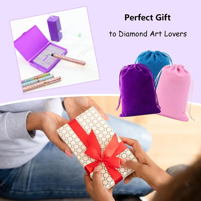 Alt view image 6 of 7 - Electric Diamond Painting Pen with Adjustable Suction for Adults Vacuum Pen for Diamond Art with Storage Bag Diamond Painting Accessories Tools E-Painter Pen Need No Wax (Purple)