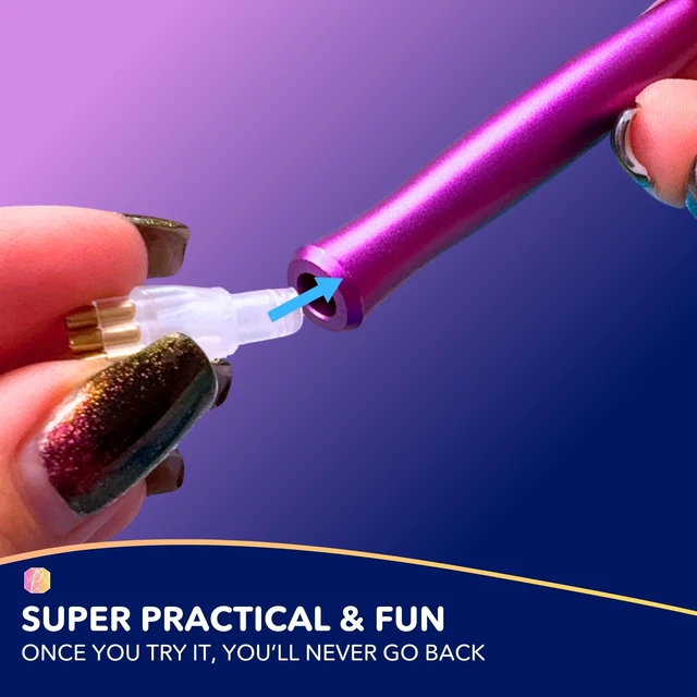 Alt view image 6 of 7 - Diamond Art Pen Applicator, Pack of 2 Universal Attachment Tips for Electric Dotting Pens, Diamond Painting Tools & Rhinestone Applicators