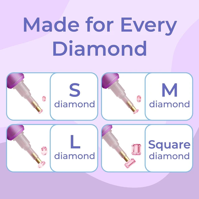 Alt view image 6 of 7 - Electric Diamond Painting Pen Vacuum Drill Tool Kit, Diamond Art Pens No Wax Needed with Accessories, Storage Case, Dot Painter Vacuum Pen for Diamond Painting Art Electric Pen for Adults (Purple)