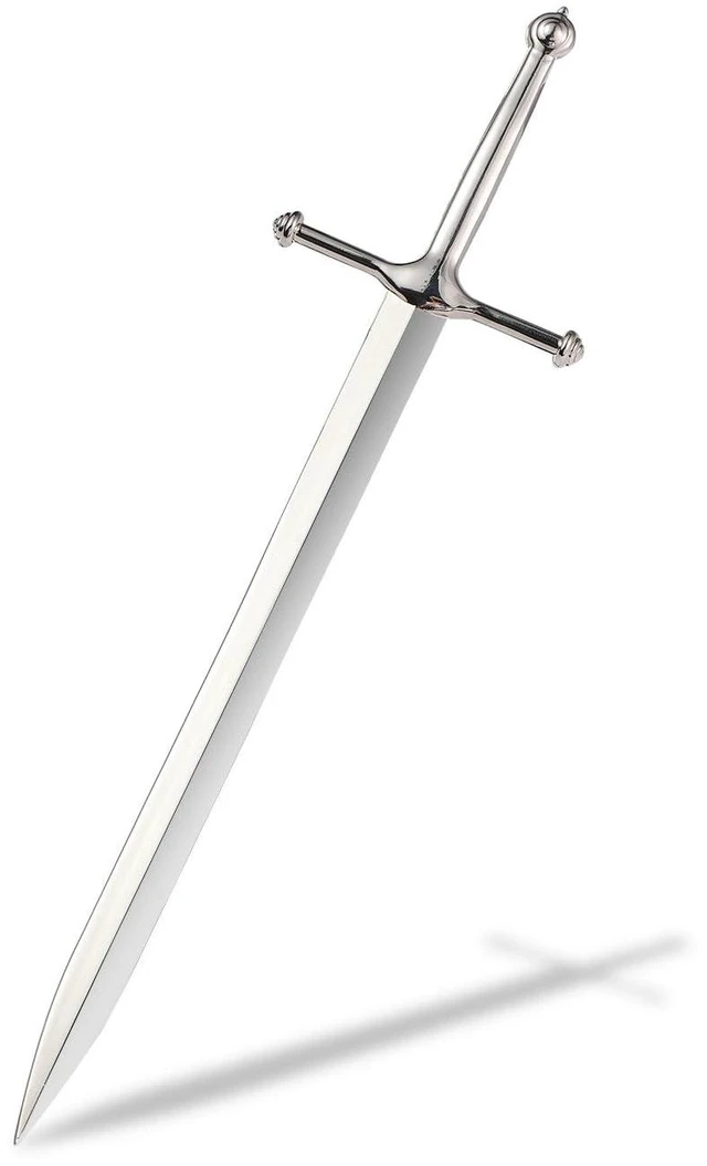 Main image of Letter Opener Envelope Slitter Mail Opener Tool Sword Letter Opener Vintage Decorative Letter Opener Knife Desks Decoration Silver Ergonomic Grip Handle Office Mail Supplies