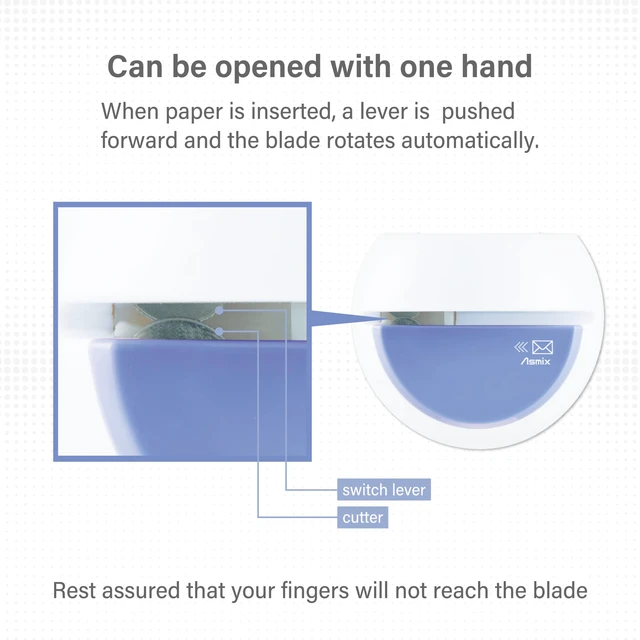 Alt view image 3 of 7 - Electric Letter Opener, LO85B Blue Letter openers Envelope, Envelope Opener, Blue (Japan Import)