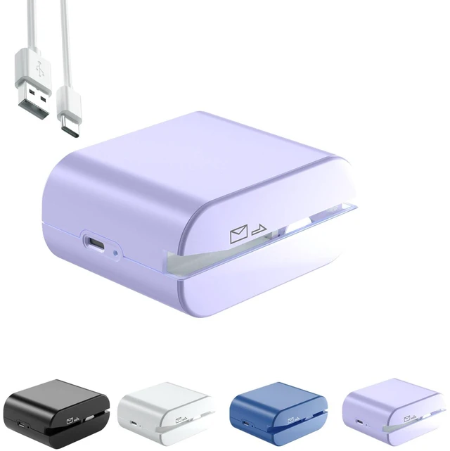 Main image of Rechargeable Electric Letter Opener - Automatic Letter Opener Envelope Slitter, Electric Letter Opener Envelope Slitter for Universal Mail and Envelopes,Purple