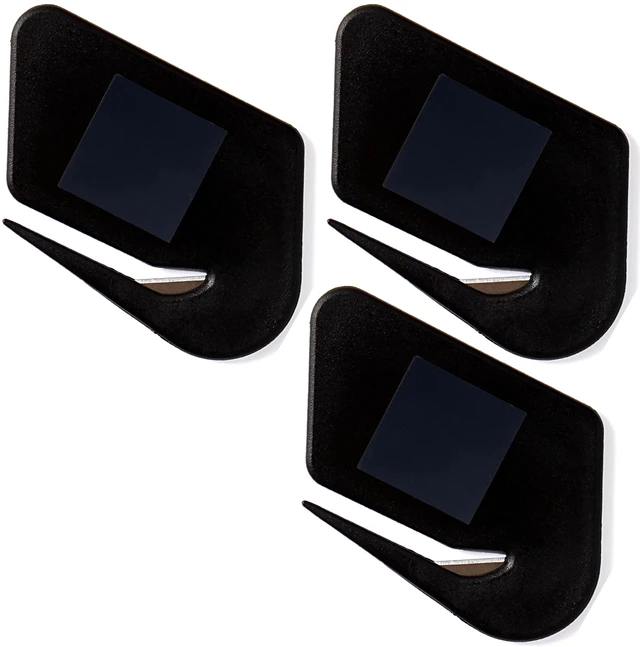 Main image of Magnetic Letter Openers Envelope,3 Pack,Black,Envelope Opener Slitter | Mail Openers Blade with Magnet,Letter Opener for Women,Men,Office,Envelope Cutter