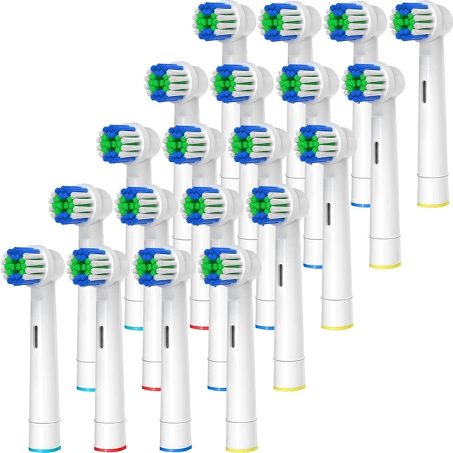 Main image of Replacement Toothbrush Heads Compatible with Oral-B Braun 20 Pcs | Professional Electric Toothbrush Brush Heads for Oral B Replacement Head Refill Pro 500/1000/1500/3000/3757/5000/7000/7500