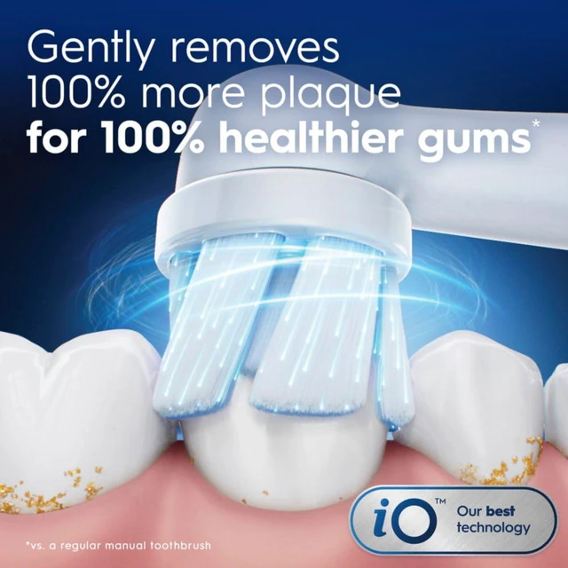 Alt view image 4 of 7 - iO Ultimate Clean Replacement Brush Heads, 5 Count, 4 Ultimate Clean + 1 Gum & Sensitive White