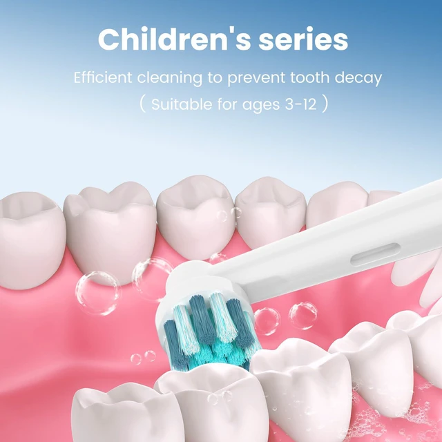 Alt view image 2 of 7 - 16pcs Kids Replacement Heads Compatible with Braun Oral B Kids Electric Toothbrush, Ultra Soft Bristles