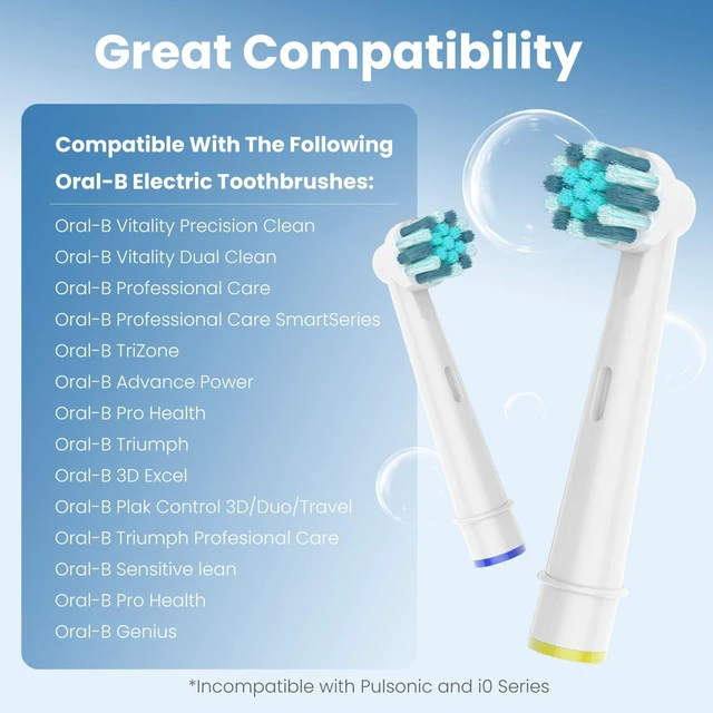 Alt view image 6 of 7 - 16pcs Kids Replacement Heads Compatible with Braun Oral B Kids Electric Toothbrush, Ultra Soft Bristles