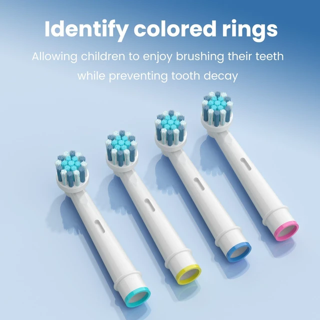 Alt view image 5 of 7 - 16pcs Kids Replacement Heads Compatible with Braun Oral B Kids Electric Toothbrush, Ultra Soft Bristles