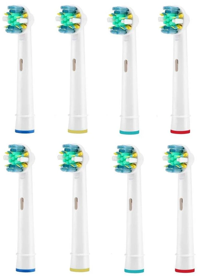Main image of Toothbrush Replacement Heads Refill for Oral Electric Toothbrush Pro 1000/3000/5000/7000, Vitality Floss Action, 8 Count with Covers