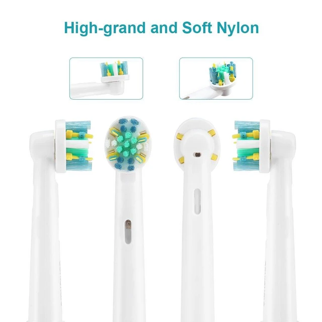 Alt view image 2 of 7 - Toothbrush Replacement Heads Refill for Oral Electric Toothbrush Pro 1000/3000/5000/7000, Vitality Floss Action, 8 Count with Covers