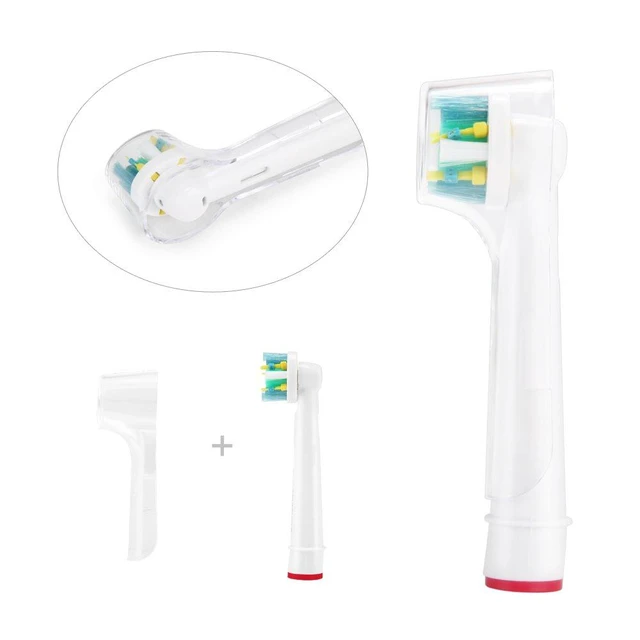 Alt view image 7 of 7 - Toothbrush Replacement Heads Refill for Oral Electric Toothbrush Pro 1000/3000/5000/7000, Vitality Floss Action, 8 Count with Covers