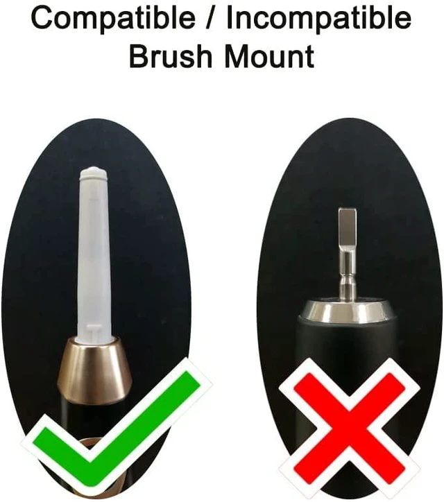Alt view image 4 of 6 - Electric Toothbrush Replacement Heads 5 Pack Compatible with Fairywill FW-507/508/551/917/959, for FW-D1/FW-D3/FW-D7/FW-D8, for Fairywill Toothbrush Refills - Black