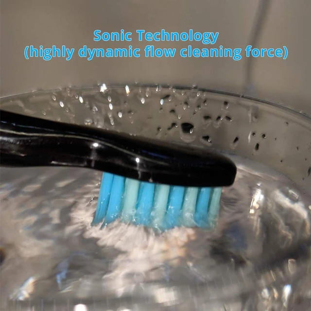 Alt view image 5 of 6 - Electric Toothbrush Replacement Heads 5 Pack Compatible with Fairywill FW-507/508/551/917/959, for FW-D1/FW-D3/FW-D7/FW-D8, for Fairywill Toothbrush Refills - Black