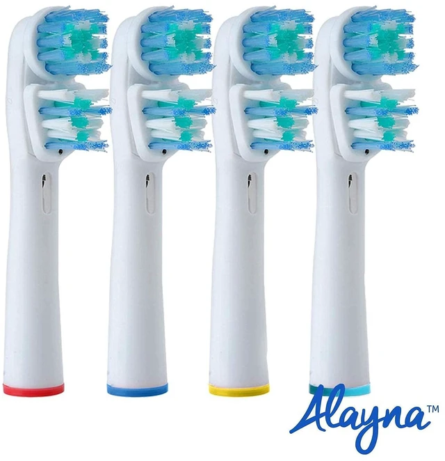 Alt view image 2 of 6 - Replacement Brush Heads Compatible with Oral B Braun- Double Clean Design, 16 Pk Electric Toothbrush Replacement Heads- Fits Oralb Pro 7000, 1000, 8000, 9000, 1500, 5000, Kids, Vitality & More