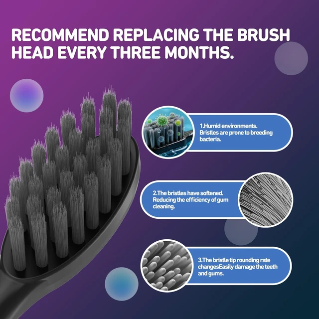 Alt view image 6 of 6 - 10 Pack Replacement Toothbrush Heads Compatible with Burst Electric Toothbrush, Toothbrush Heads for Burst Sonic Toothbrush, Deep Cleaning Bristle Design, Black
