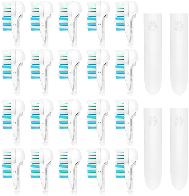Main image of 4/8/16 Pcs Electric Toothbrush Replacement Heads Sensitive Dual Clean Rotating Sets Fit for Braun Oral B Cross Action Power 4732 3733 4734 (16 Pcs Medium)