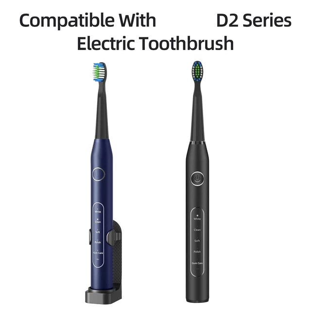 Alt view image 2 of 6 - Compatible with Bitvae D2 Electric Toothbrush Replacement Heads, for Bitvae D2 Electric Toothbrush,10 Pack (Black)