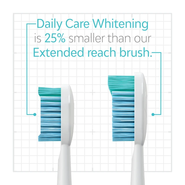 Alt view image 3 of 7 - Daily Care Whitening Replacements Heads - White - 2 Pack