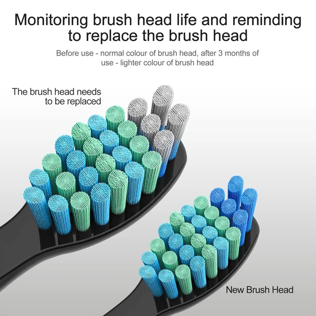 Alt view image 5 of 7 - 5 Pack Electric Toothbrush Replacement Heads Compatible with Fairywill,Toothbrush Heads Compatible with FW-507/508/551/515/917/959/2011,FW-D1/D3/D7/D8