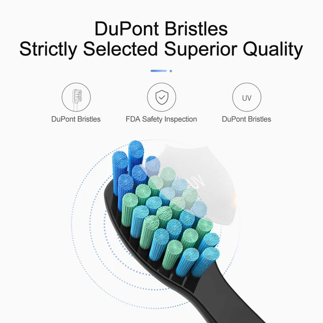 Alt view image 6 of 7 - 5 Pack Electric Toothbrush Replacement Heads Compatible with Fairywill,Toothbrush Heads Compatible with FW-507/508/551/515/917/959/2011,FW-D1/D3/D7/D8