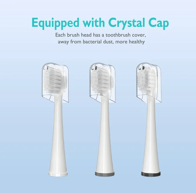 Alt view image 6 of 7 - Replacement Brush Heads for Waterpik Sonic Fusion 2.0 - Flossing Toothbrush Head for Water pik with Color-Coded Rings & Hygienic Caps - 3 Pack White Soft Bristles - Compact Size