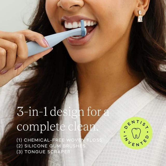 Alt view image 3 of 7 - Origin 3-in-1 Battery-Powered Electric Flosser, Dentist Invented