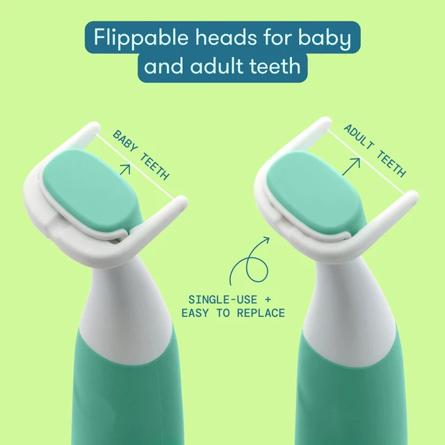 Alt view image 4 of 6 - for Kids Electric Flosser for Kids, Dentist Designed, 1 Ct | Electric flosser with GumBumper and two speeds helps kids floss comfortably as baby and adult teeth grow.