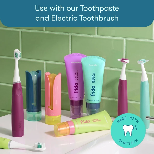 Alt view image 6 of 6 - for Kids Electric Flosser for Kids, Dentist Designed, 1 Ct | Electric flosser with GumBumper and two speeds helps kids floss comfortably as baby and adult teeth grow.
