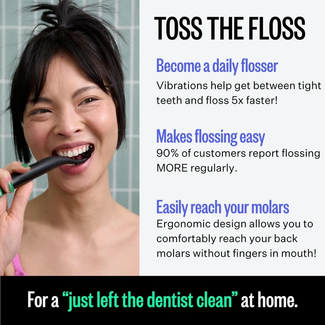 Alt view image 4 of 7 - Electric Flosser Refills - 90CT Gentle Glide Dental Floss Pick Heads | Gentle Gliding Refill Flosser Heads, Dentist Recommended Gum Care, Featured on Oprah's List & Shark Tank