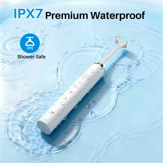 Alt view image 6 of 7 - Electric Flosser for Teeth 3-in-1 Oral Care 50 Reusable Refills | 30° Oscillation 20,000 Vibrations 3+1 Modes Dentist Recommended 60-DAY Battery Cordless IPX7 Design for Home Travel Office