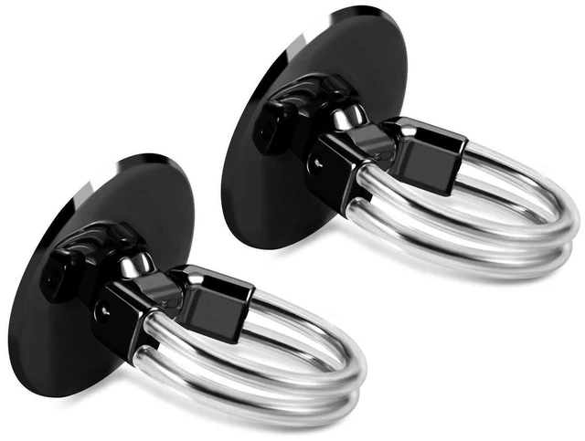 Main image of 2Pcs Cell Phone Ring Holder, 3 in 1 Universal Phone Ring Stand Car Holder, Finger Grip Phone Holder and Tablet Stand Car Vent Phone Mount (Black)