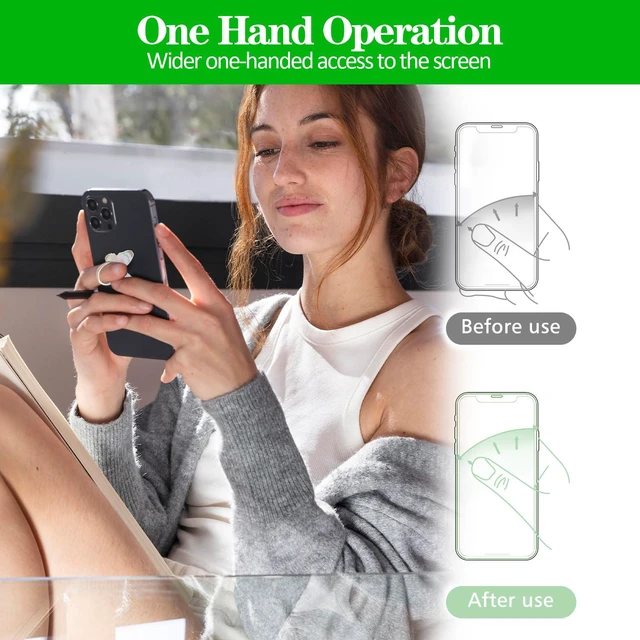 Alt view image 5 of 7 - 4Pcs Butterfly Phone Ring Stand Colored Cute Butterfly Phone Grip | Metal Cell Phone Finger Holder Cellphone Ring Holder Compatible with Phones Tablets Case 360°Rotation