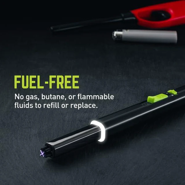 Alt view image 2 of 7 - Plasma Lighter Wand - USB-C Rechargeable, Flameless, Fuel-Free, Durable Aluminum, Impact Resistant, Includes Safety Lock Switch
