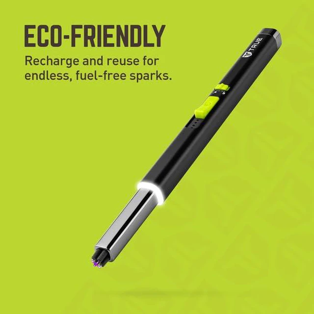Alt view image 6 of 7 - Plasma Lighter Wand - USB-C Rechargeable, Flameless, Fuel-Free, Durable Aluminum, Impact Resistant, Includes Safety Lock Switch