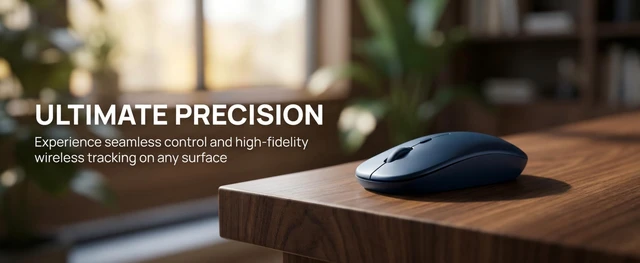 Alt view image 3 of 6 - Silent Bluetooth Mouse for Laptop, Slim Portable Wireless Computer Mouse with Quiet Click, Bluetooth, Smooth Scroll Wheel, Ergonomic Compact Mouse for PC, Mac, iPad