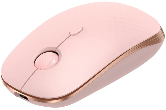 Main image of Rechargeable Slim Portable Silent Computer 2.4 GHz Wireless Mouse | Lightweight Ambidextrous with Nano Receiver, 4000 DPI Optical Tracking 90-Day Battery Life, Compatible with PC, Mac, Laptop