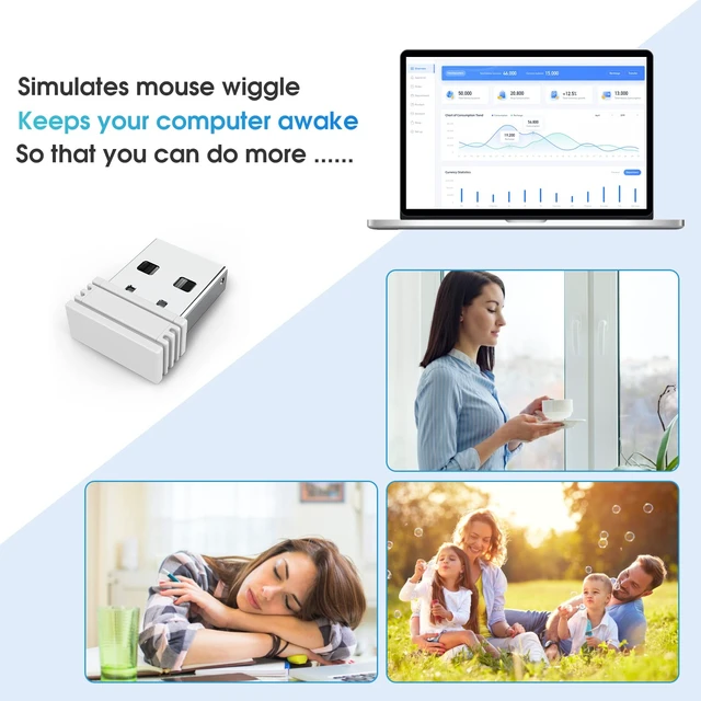 Alt view image 3 of 7 - Slim Silent Wireless Mouse, Rechargeable Ultra-Thin Ergonomic Design, 2.4G Portable Computer Mouse for Office, Home, Notebook, MacBook, Windows Jiggler